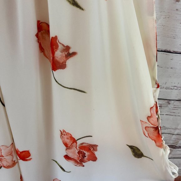 Haute Hippie morrison flowing flowers tie shift dress - Picture 7 of 12